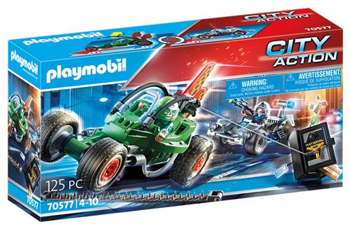 Playmobil Les Policiers 70577 Police Karts De Policier et Bandit