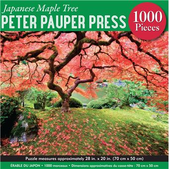 Puzzle LetterBox Peter Pauper Erable du Japon 1000 pièces 50 x 70 cm