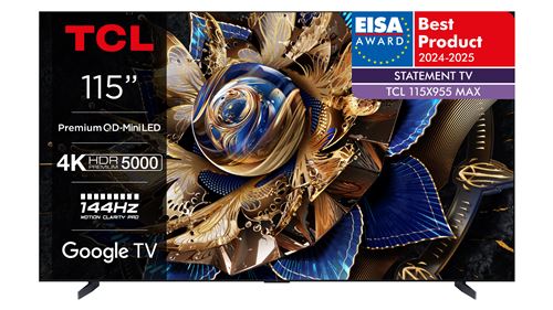TV TCL 4K QD-Mini LED 144Hz 115X955 MAX