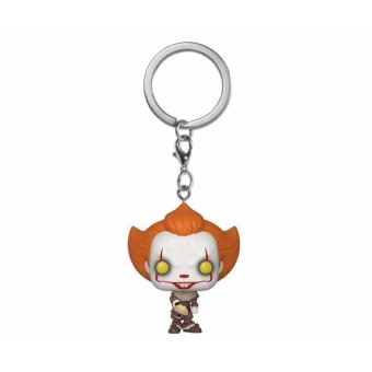 « Il » est revenu 2 - Porte-clés Pocket POP! Pennywise w/ Beaver Hat 4 cm