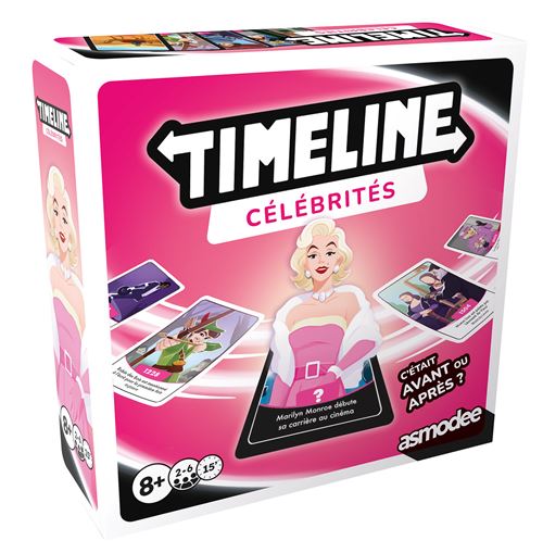 Boite de Jeu de culture générale Asmodee Timeline Célébrités