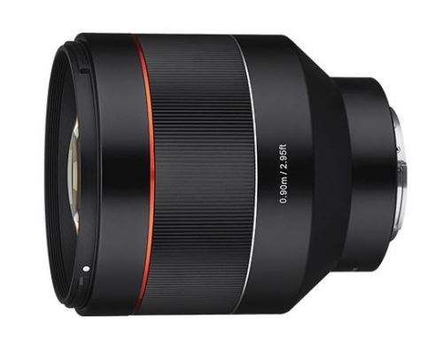 Samyang AF 85mm f/1.4 schwarzes Hybridobjektiv für Sony FE