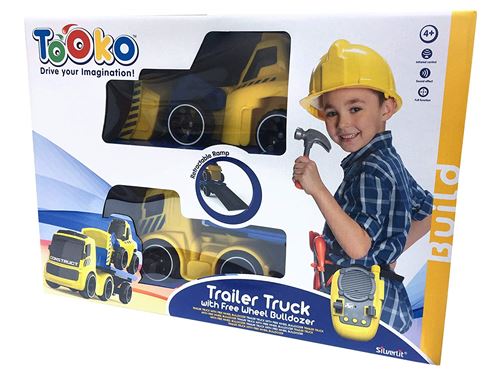 Ouaps Camion Remorque Radiocommandé Avec Bulldozer