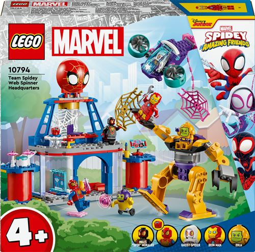 LEGO® Spidey 10794 Le QG des lanceurs de toile de l’équipe Spidey