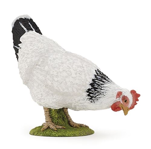 Figurine Papo Poule picorant Blanc