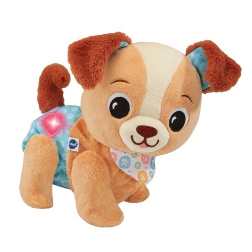 VTech Toutou 1 2 3 suis Moi Peluche Interactive Câlin Chien Qui Marche et Aboie Éveil Bébé Sensoriel Jouet Musical Cadeau Bébé Dès Contenu en Français - vue 7