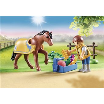 Playmobil Country 70523 Cavalier avec poney brun