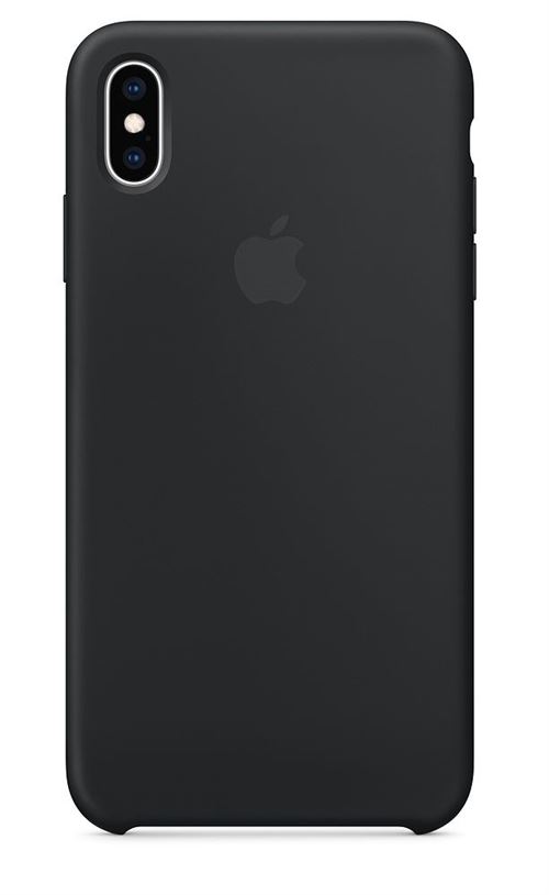Coque en silicone Apple Noir pour iPhone XS Max