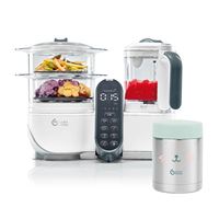 Pack Mixeur cuiseur Babymoov Nutribaby Plus 230 W Blanc + 1 Container Isy Inox