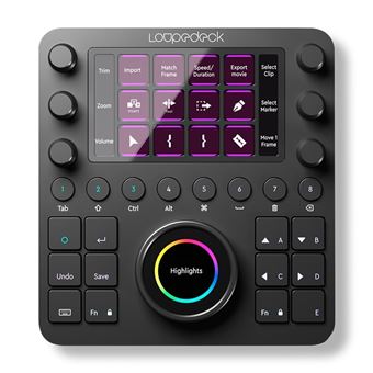 Console professionnelle Loupedeck CT Noir