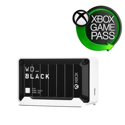 Disque SSD Externe WD_BLACK D30 pour Xbox 1 To Noir