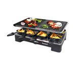 Appareil à raclette Techwood TRGP-8090N 8 Poêlons 1400 W Noir