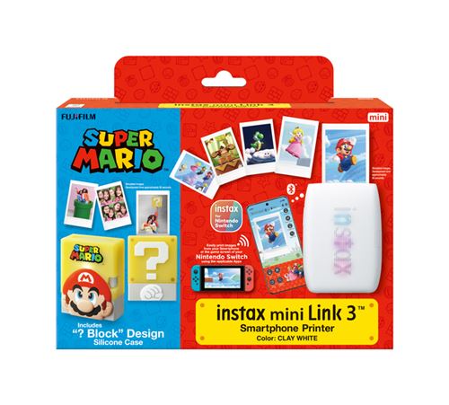 Pack Imprimante Photo Fujifilm Mini Link 3 Nintendo Super Mario