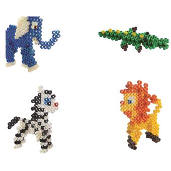 Kit créatif Gulli Cré'activités Perles Magiques Mes Animaux 3D Jungle