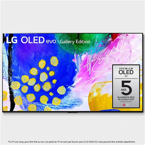 TV LG OLED77G2 4K UHD 77 Smart TV 2022 Noir