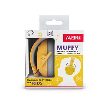Casque antibruit pour Enfant Alpine Muffy Jaune - 25db - Auriseo