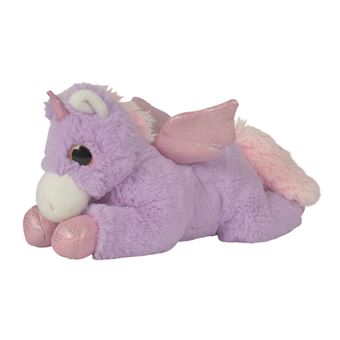 Peluche Nicotoy Licorne 27 cm Rose et Violet Modèle aléatoire