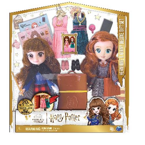Coffret Deluxe Poupées Harry Potter Hermione and Ginny Wizarding World 20 cm
