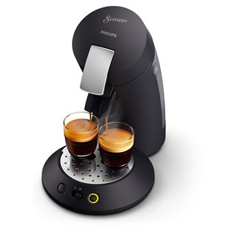 Philips Senseo Original Plus Premium Machine à Café à Dosettes - Plastique Recyclé Noir - Édition 20 Ans