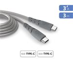 Câble Force Power CBL Ultra-renforcé USB-C vers USB-C 3m Gris