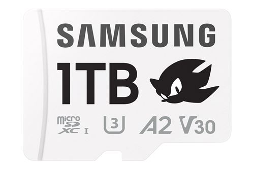 Carte microSD Samsung Sonic le Hérisson™ PRO Plus 1 To Blanc