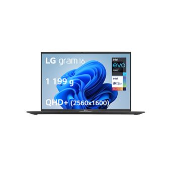 PC Portable LG Gram 16Z90R-AA78F 16" Intel Evo Core i7 16 Go RAM 1 To SSD Noir - 1