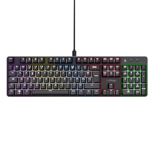 Clavier gaming mécanique filaire Azerty Trust GXT 871 Zora Noir
