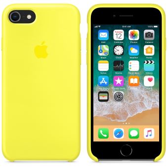 coque silicone iphone 8 plus jaune
