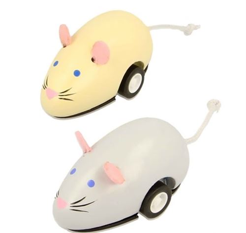 Figurine Keycraft Souris à friction en bois Modèle aléatoire