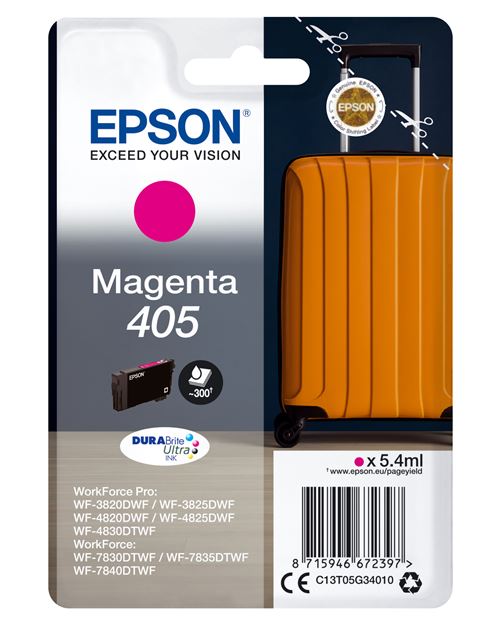 Cartouche d'encre Epson Valise 405 Magenta