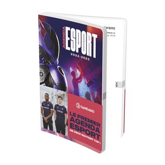 Agenda scolaire Hamelin 2022 2023 1 jour par page Gameward 12 x 17 cm Modèle aléatoire