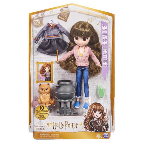 Coffret poupée Harry Potter Wizarding World Hermione 20 cm et accessoires