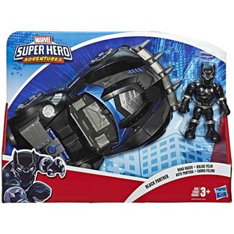 Figurine Marvel Super Heroes Adventures Black Panther et Véhicule
