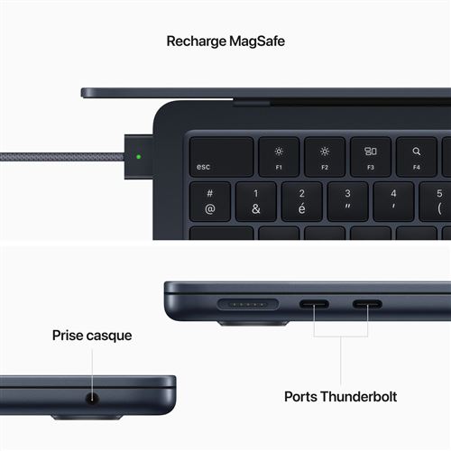 Apple MacBook Air - M2 - M2 8-core GPU - 8 GB RAM - 256 GB SSD