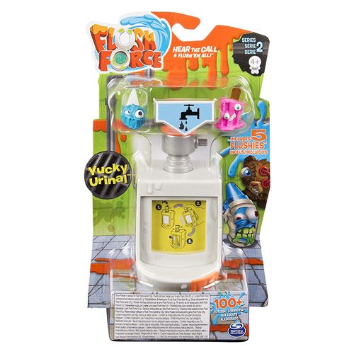 Pack de 5 Flushies Flush Force Saison 2 Yucky Urinal Modèle aléatoire