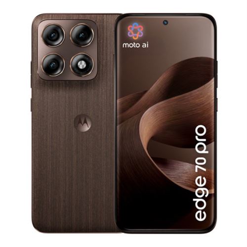 Motorola Edge 70 Pro - 5G Smartphone - Double Sim - Ram 8 Go / Mémoire Interne 256Go - Écran Oel - 6.78" - 2772 X 1272 Pixels (144 Hz) - 3 X Caméras Arrière 50 Mp, 50 Mp, 50 Mp - Front Camera 50 Mp - Pantone Chicory Coffee