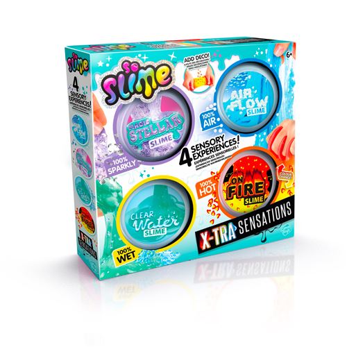 Canal Toys SO SLIME DIY Xtra Sensation Multipack Avec 4 slimes à sensations et décorations SSC 308 - vue 2