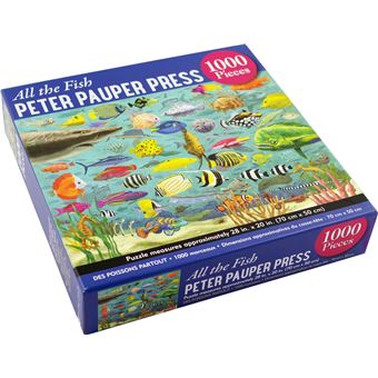 Puzzle LetterBox Peter Pauper Poisson 1000 pièces 50 x 70 cm