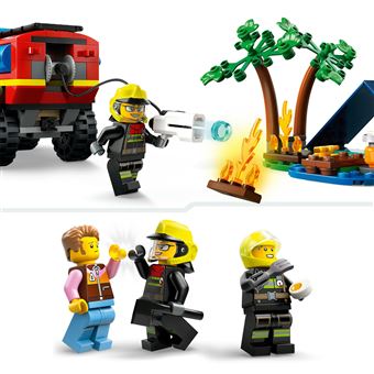 LEGO® City 60412 Le camion de pompiers 4x4 et le canot de sauvetage