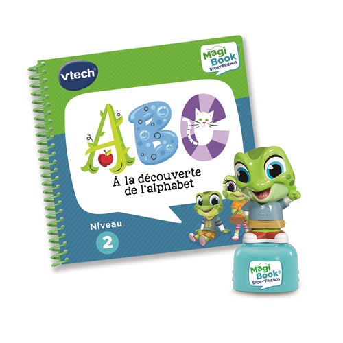 Livre interactif Vtech MagiBook Story'Friends ABC A la découverte de l'alphabet avec Figurine - Vtech