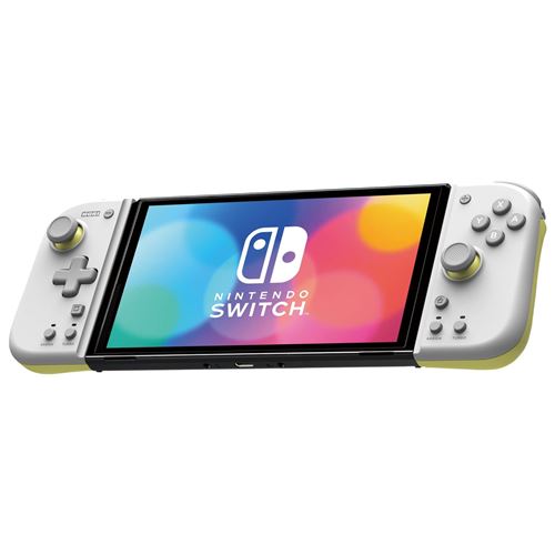 Manette Hori Split Pad Compact pour Nintendo Switch Gris Clair et Jaune