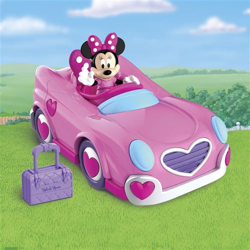 Figurine Mickey Et Minnie Véhicule avec Minnie et accessoires 7,5