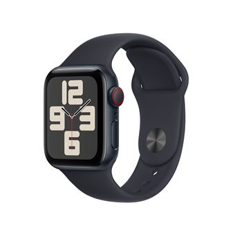 Apple Watch SE GPS + Cellular Boîtier en Aluminium Minuit de 40 mm avec Bracelet Sport Minuit S/M version 2023 - 1