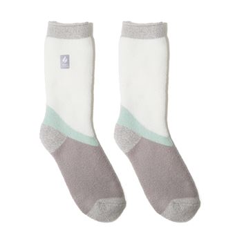 Chaussettes Heat Holders Taille 36-42 Gris et Blanc - 1