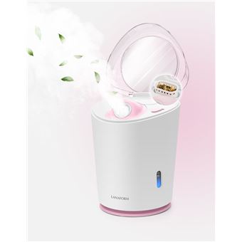 Sauna facial à vapeur chaude et froide Lanaform Facial Luxury Steamer LA131206 Blanc et Rose