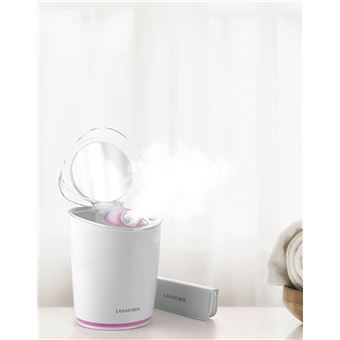 Sauna facial à vapeur chaude et froide Lanaform Facial Luxury Steamer LA131206 Blanc et Rose