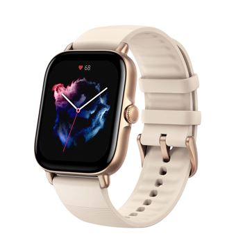 Amazfit GTS 3 - Smart watch met riem - silicone - ivoorwit - afmeting pols:  155-218 mm - display 1.75\