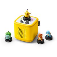 Conteuse d’histoires Tonies Mega Coffret Toniebox 2 Pokémon Jaune Eclair + Figurines Tonie Pikachu Salameche Bulbizarre Carapuce