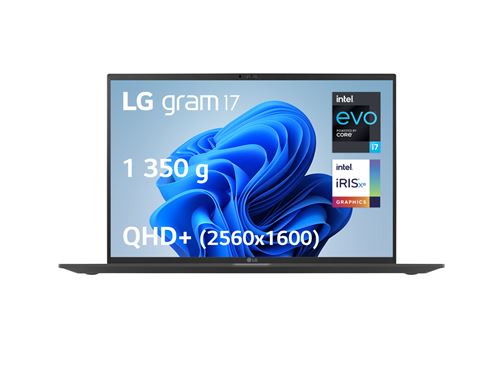 Pc Portable Lg Gram 17Z90R-Ad78F I7/32/1 17" Intel Core I7-1360P 32 Go Ram 1024 Go Ssd Noir