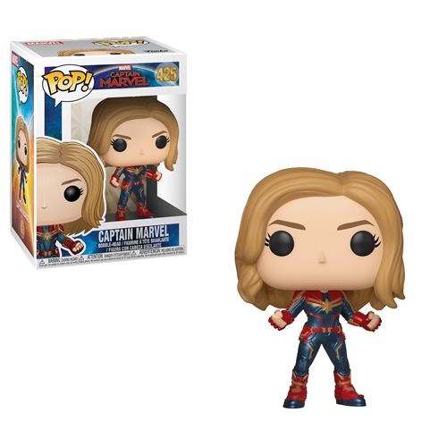 Figurine Funko Pop Marvel Captain Marvel Pop 1 avec ou sans masque Modèle aléatoire